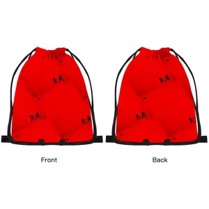 Deep Red (Decomposition) Drawstring Bag