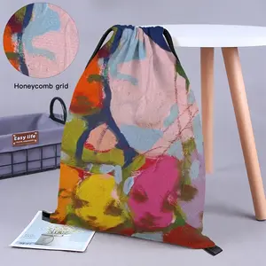 Indoor Mountain Drawstring Bag