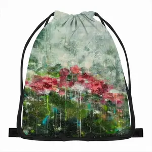 Paradise Flowers Drawstring Bag