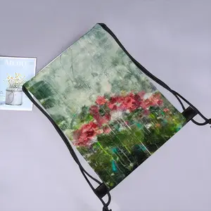 Paradise Flowers Drawstring Bag