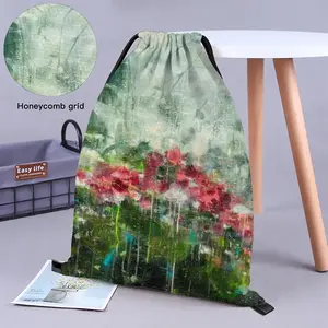 Paradise Flowers Drawstring Bag