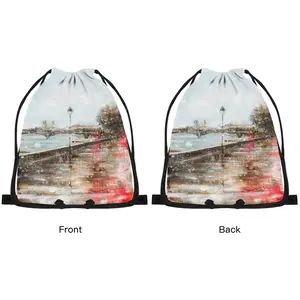 Afternoon In Paris Drawstring Bag