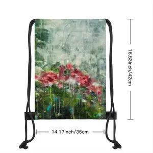 Paradise Flowers Drawstring Bag