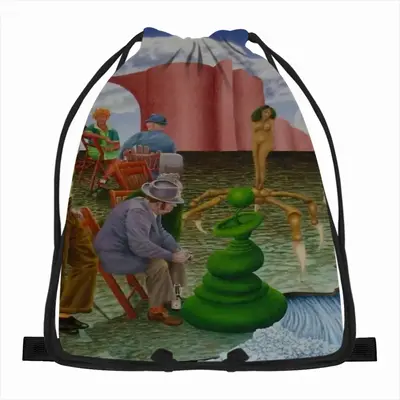 Along The Border Of Dream Drawstring Bag