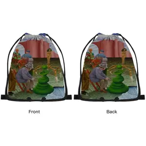 Along The Border Of Dream Drawstring Bag