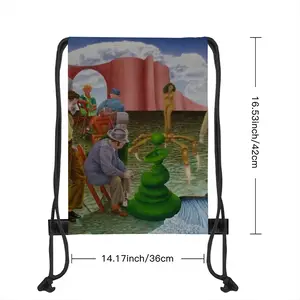 Along The Border Of Dream Drawstring Bag