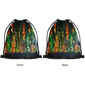 Dancing Cells H Drawstring Bag