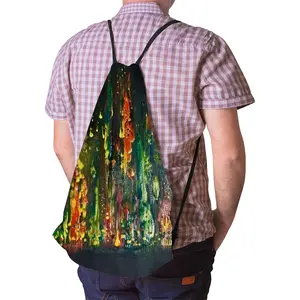 Dancing Cells H Drawstring Bag