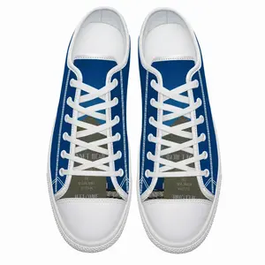 Men End Of Mainland Britain Retro Canvas Shoes