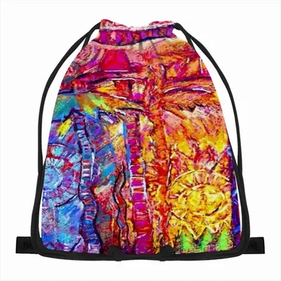 The Invention Of Fire Drawstring Bag