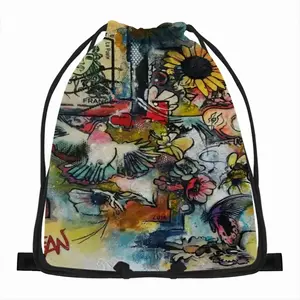 Postcard Drawstring Bag