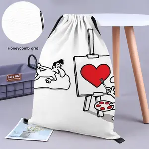 Art Lover Drawstring Bag