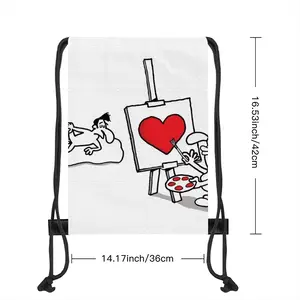 Art Lover Drawstring Bag