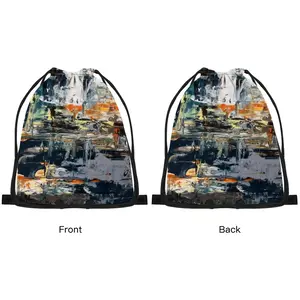 View Of The Sapphire Lake Drawstring Bag