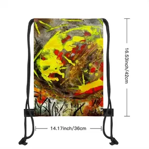 Forest Sunrise Drawstring Bag