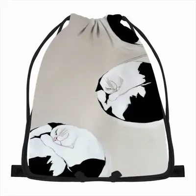 Cats Cosmos Drawstring Bag