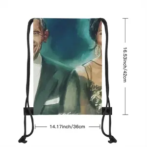 Barack & Michelle Obama Drawstring Bag