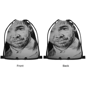 Aubrey Drake Graham Portrait Drawstring Bag