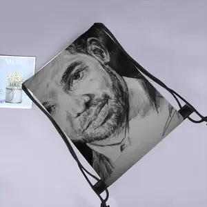 Aubrey Drake Graham Portrait Drawstring Bag