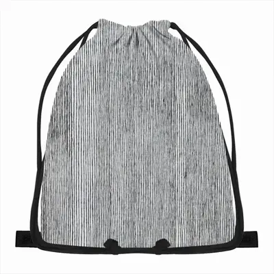 Black On White Iv Drawstring Bag