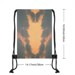 Bermuda Dragon Sunset Drawstring Bag