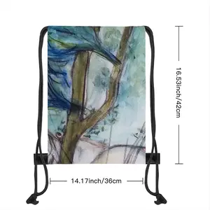 Paradise Meadows Ii Drawstring Bag