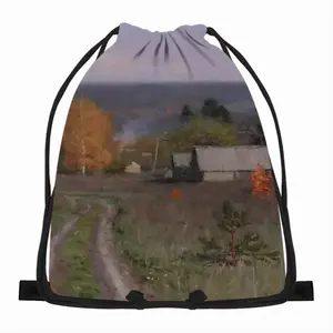 Autumn Village Nikolaevka Drawstring Bag