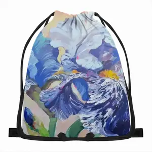 Irises Drawstring Bag