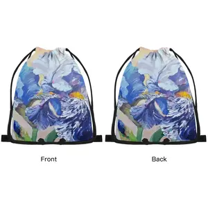 Irises Drawstring Bag