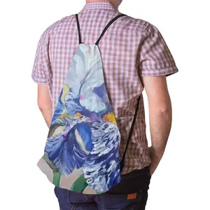 Irises Drawstring Bag