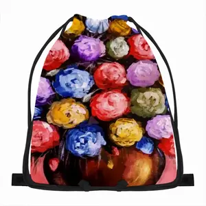 Beautiful Like Roses Drawstring Bag