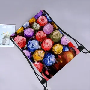 Beautiful Like Roses Drawstring Bag