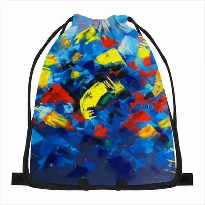 Beautiful Floral Drawstring Bag