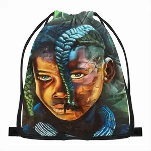 African Youngster Drawstring Bag