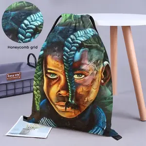 African Youngster Drawstring Bag