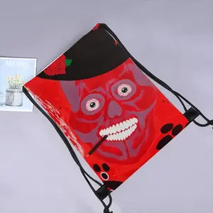 Buenos Dias Amigo - Red Skull Dead Halloween Mexico Muertos Calavera Catrina Drawstring Bag