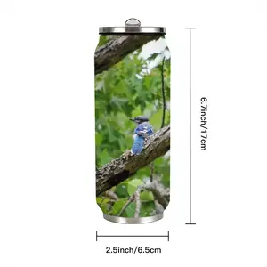 Blue Jay In A Tree - Classic Pose Coke Can Mug