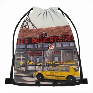 Katzs Deli New York City Drawstring Bag