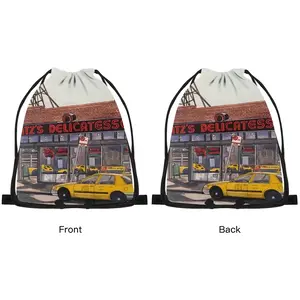 Katzs Deli New York City Drawstring Bag