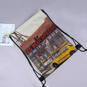 Katzs Deli New York City Drawstring Bag