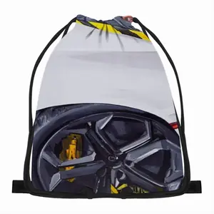 Lamborghini And Ribbons Drawstring Bag