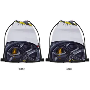 Lamborghini And Ribbons Drawstring Bag