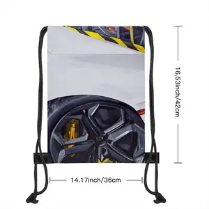 Lamborghini And Ribbons Drawstring Bag