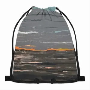 Melting Sun Drawstring Bag