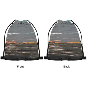 Melting Sun Drawstring Bag