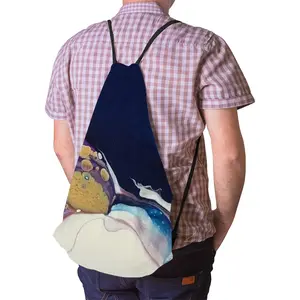 River Runs Through It Drawstring Bag