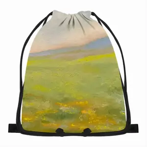 Flower Field Drawstring Bag