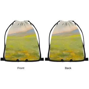 Flower Field Drawstring Bag