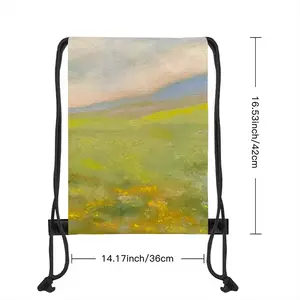 Flower Field Drawstring Bag