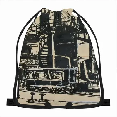 Gas Works Drawstring Bag